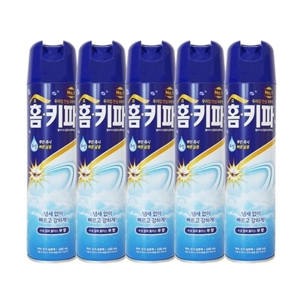 홈키파 수성 무향 에어졸 600ml x5