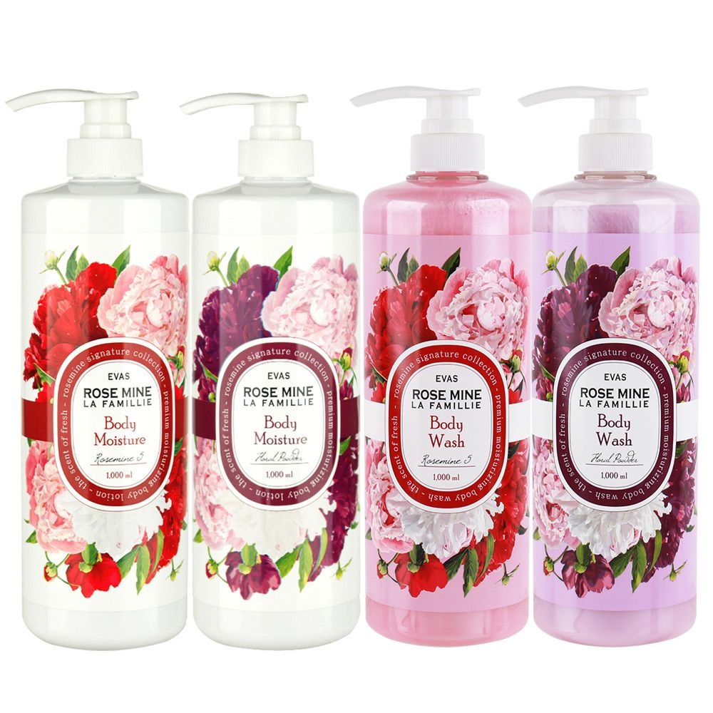 에바스코스메틱 에바스 로즈마인 라파밀리에 바디 모이스처.워시 1000ml 택1 /로즈마인5 보타닉 플로랄