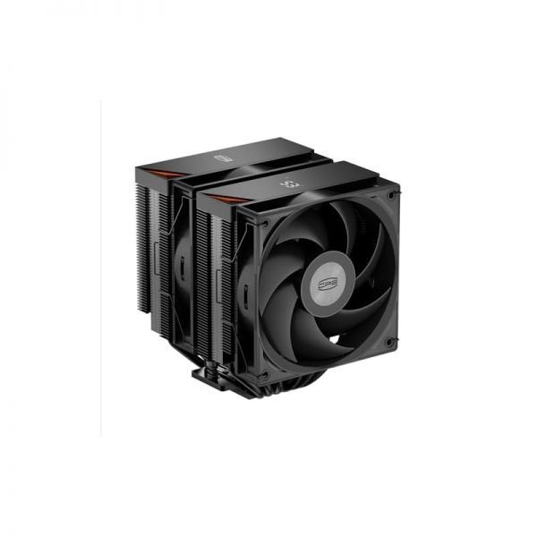 [해외] PCCOOLER CPU 공랭 쿨러 스마트 온도 표시 6개 히트파이프 웨이브 플로우 핀스택 120mm PWM 팬 인텔 LGA 1700 1851 115X AMD AM5