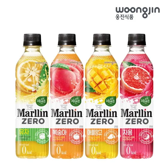 자연은 말린 제로  500ml x 20페트 (복숭아,애플망고,자몽,유자 중 택1)