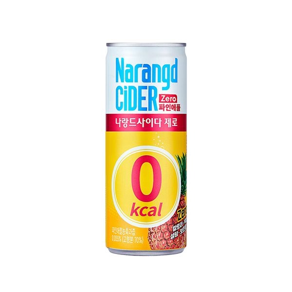 [롯데백화점] 동아오츠카 나랑드사이다 제로 파인애플 245ml 60개