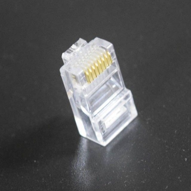 RJ-45 커넥터 8P8C CAT.5E UTP (T-CON88) 투명/100개