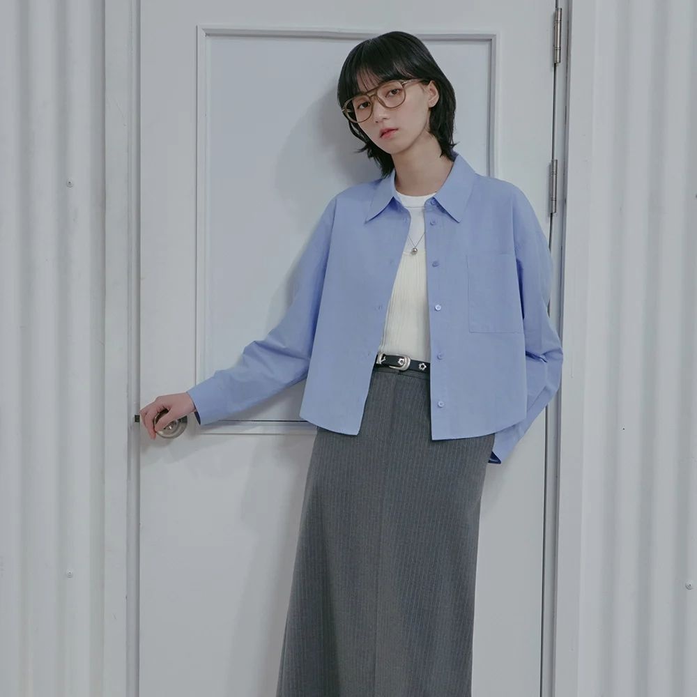 [롯데백화점] 랩 베이직 크랍셔츠(AS7WB160)