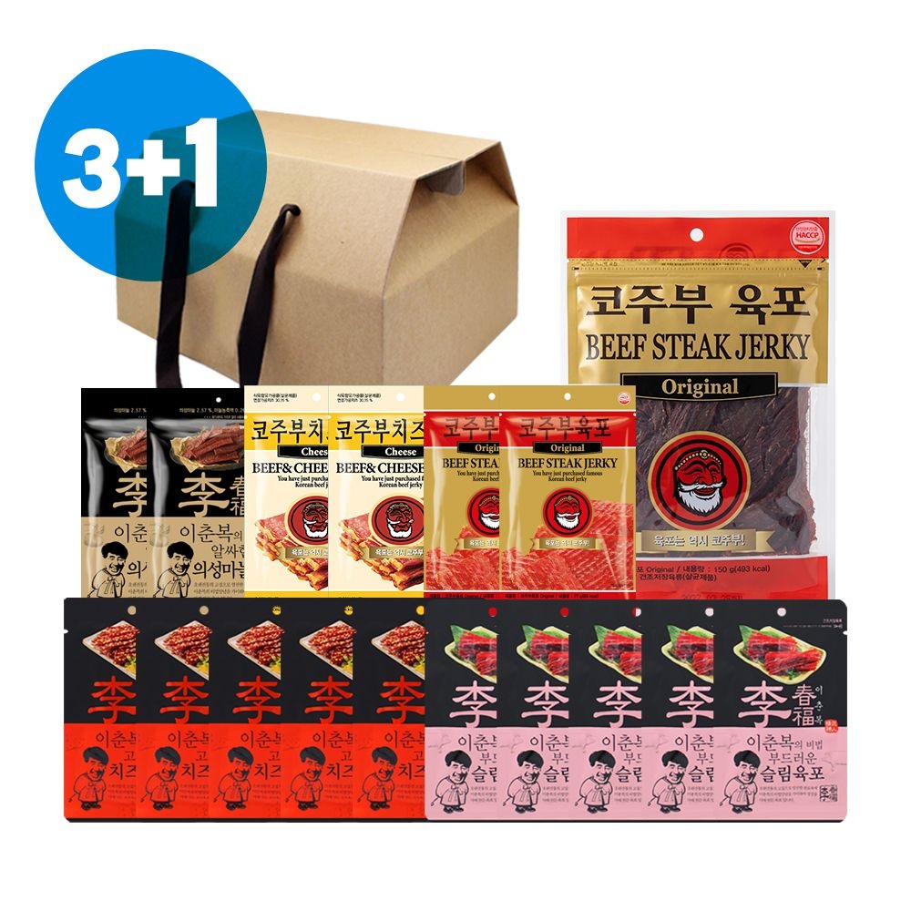 코주부 [4세트] 코주부 육포 실속 17종 세트 [704g] 명절선물 추석 설 선물세트