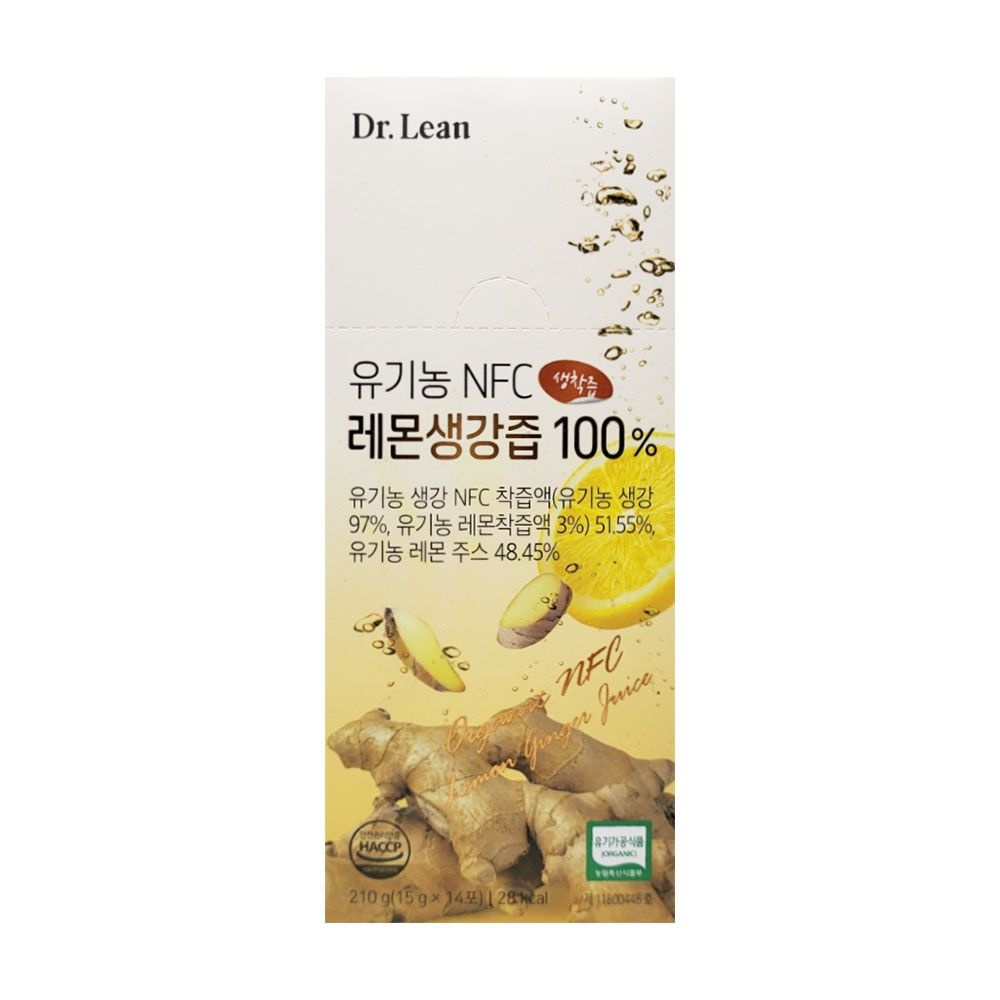 닥터린 유기농 NFC 레몬생강즙 100% 15g x 14포 So