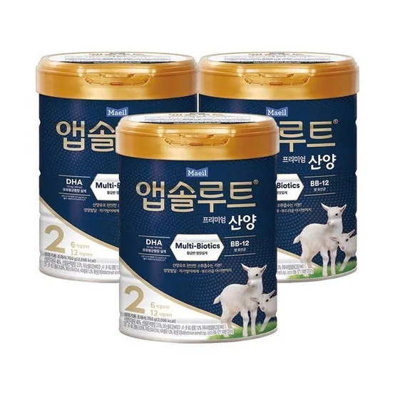 앱솔루트 산양 분유 2단계 750g 3캔