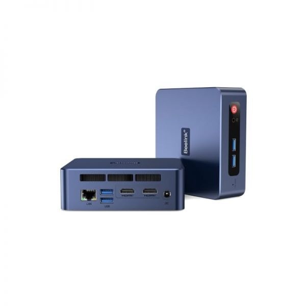 [해외] Beelink 비링크 미니 PC SER5 Pro AMD Ryzen 7 5825U 최대 4.5GHz 16GB DDR4 RAM 500GB SSD Radeon 8CUs 그래픽 WiFi 6 BT5.2 DP USB C HDMI 4K 트