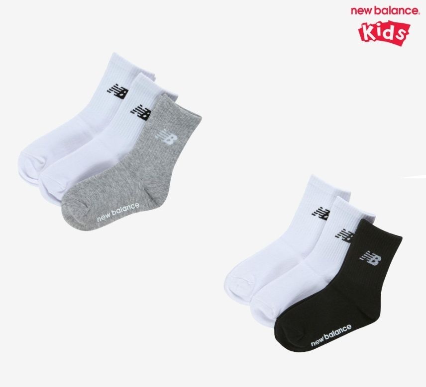 [롯데백화점] 뉴발란스 키즈 [3PCS] 에센셜 장목 양말 (NK8EGF202U)