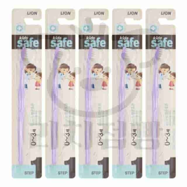 [11시이전오늘출발] 리치점빵 키즈세이프 칫솔 0~3세 1단계 5개입 어린이칫솔 CJ 라이온 미세모 구강용품 라이온