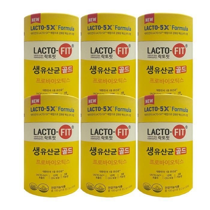 [패션플러스][종근당][종근당건강] 락토핏 생유산균 골드 5X 2g x 50포  6통 HIS (15031295)