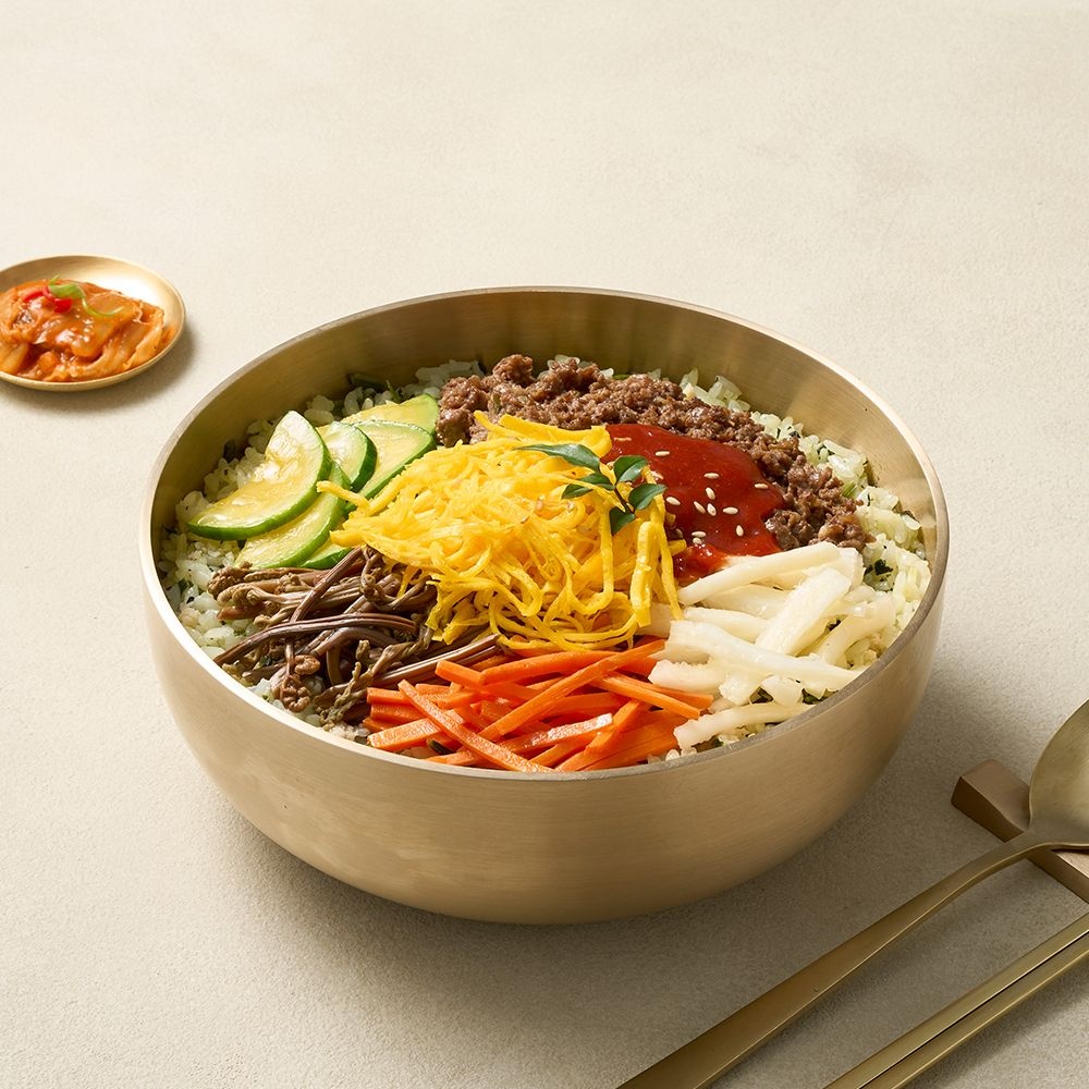 미스터네이처 굿스푼 저당 나물 비빔밥 300g 4팩 도시락 당뇨 임당 반찬 배달 가정식 식단
