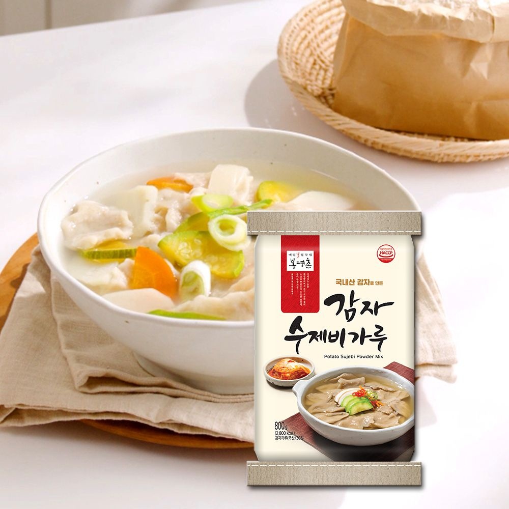 [롯데백화점] 봉평촌 [봉평촌] 감자수제비가루 (800g x 2개)