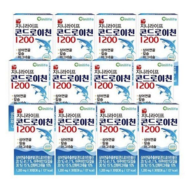 [지니라이프]명작 콘드로이친 1200 30정x12개(12개월)