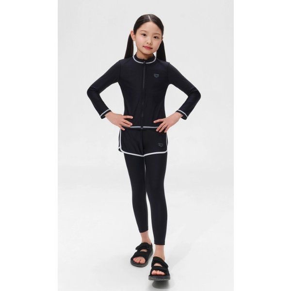 아레나 여아동 래쉬가드세트 A6BG1GS82 유스 27L313 75Y211