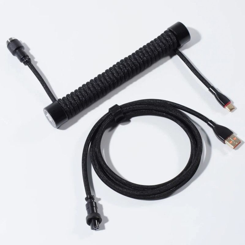 [해외] 그라바스타 A7-AC USB C 코일 케이블 항공 커넥터 게이밍 키보드용