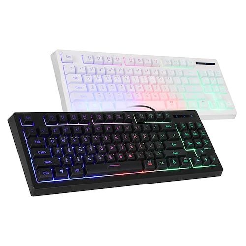 ABKO 앱코 HACKER K150 텐키리스 레인보우 LED USB 미니키보드