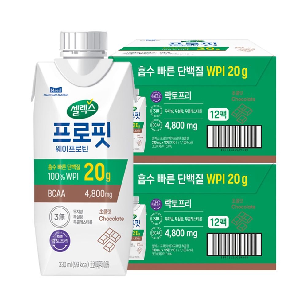 셀렉스 프로핏 WPI 드링크 초콜릿 330ml 24개