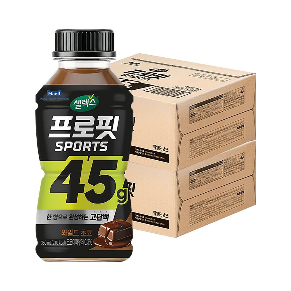 셀렉스 프로핏 Sports 드링크 와일드 초코 350ml 40개 (셀렉스 프로핏 드링크 와일드 초코 350ml 20개)