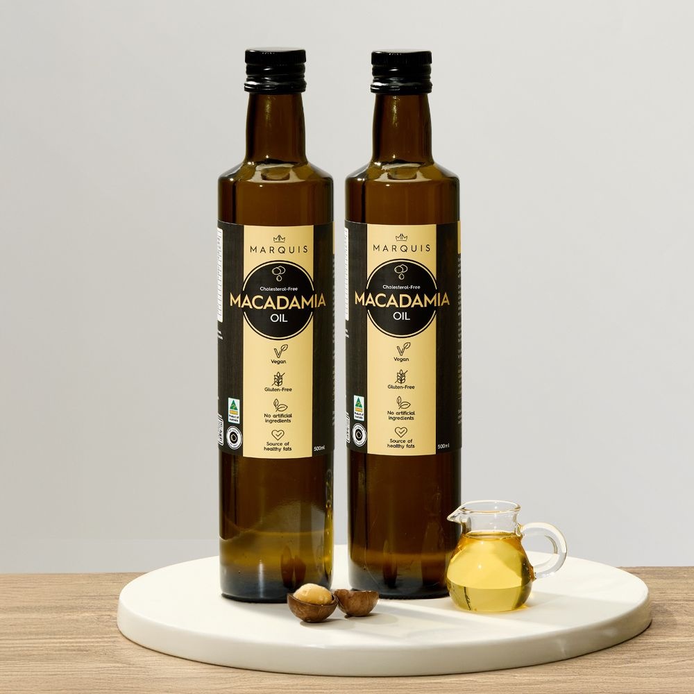 (현대홈쇼핑) [마르퀴스]  엑스트라버진 마카다미아 오일 2병 x 500ml (원산지: 호주)