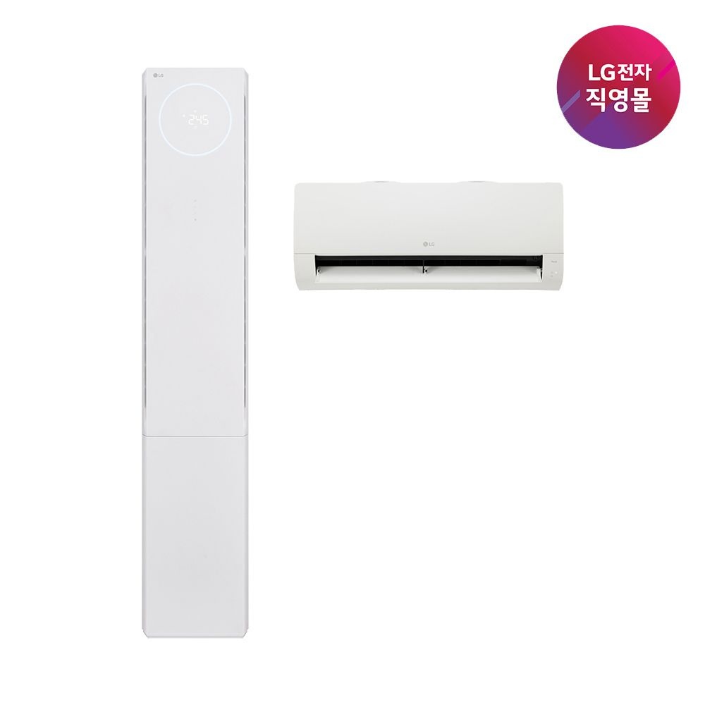 (현대홈쇼핑) LG 휘센 AI 오브제컬렉션 뷰2 공기청정 에어컨 2in1 FQ22GU2EA2 (22+6형)