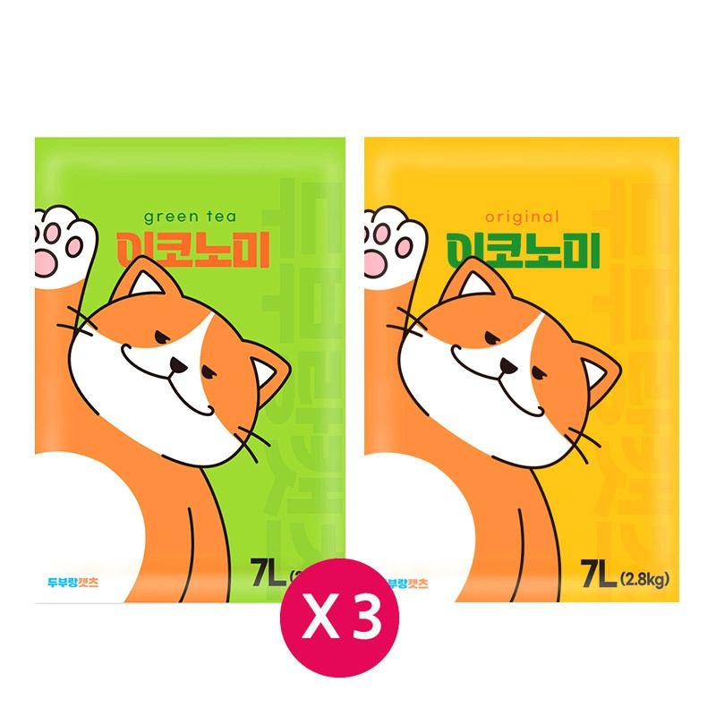 (현대홈쇼핑) 두부랑 캣츠 7Lx3개 고양이두부모래_T
