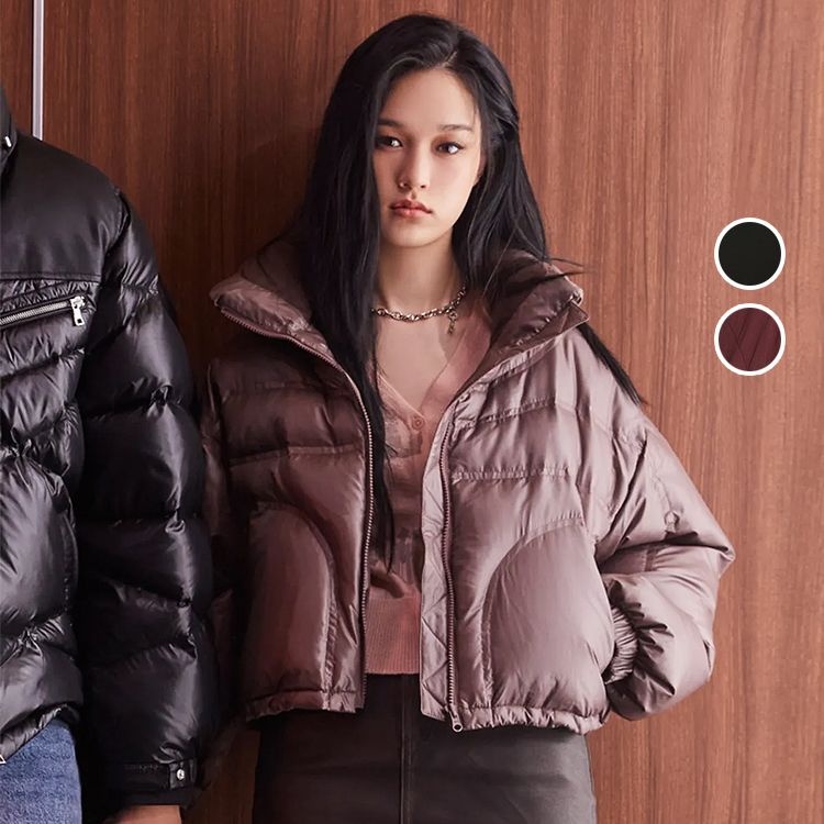 [롯데백화점] 버커루 여성 퀼팅 푸퍼 크롭 패딩 다운점퍼 B234DW720P LE1219545480
