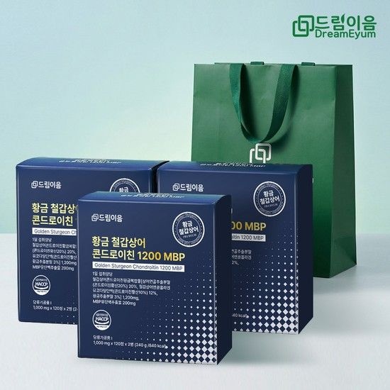황금 철갑상어 콘드로이친 1200 MBP 6형 철갑상어연골 선물세트 3세트 12개월분