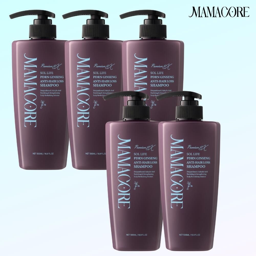 (현대홈쇼핑) 마마꼬레 쏠 라이프 피디알앤 진생 탈모샴푸 500ml X 5개