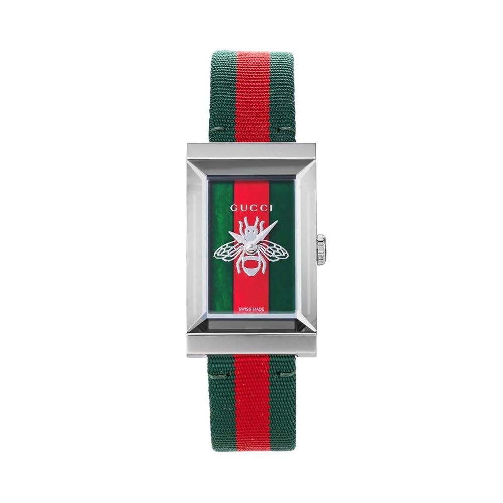 구찌 YA147413 G프레임 여성 나일론 쿼츠 21x34mm