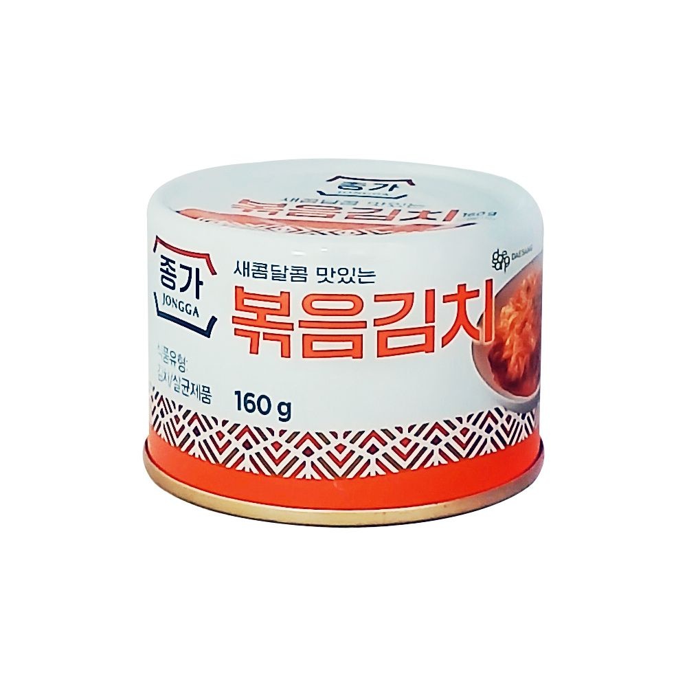 대상 (현대Hmall) 종가집 새콤달콤 맛있는 볶음김치캔 160g X 36개 / 여행용 휴대용 김치통조림