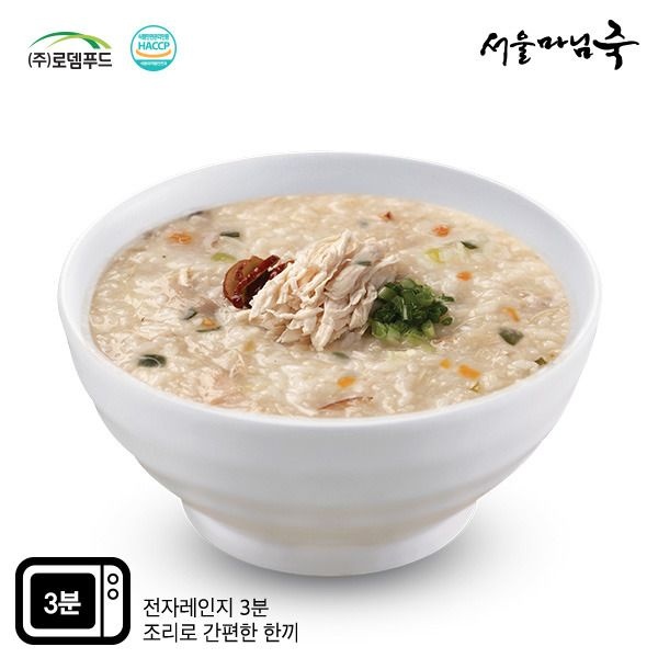 서울마님죽 (현대Hmall) [DO503][서울마님죽]엄마의맛 든든한 아침식사 영양닭죽500gx3봉