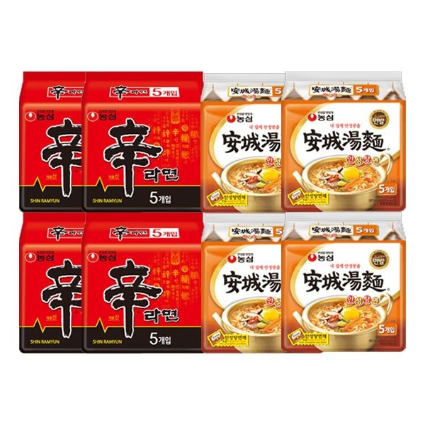 농심 (현대Hmall) 안성탕면 20봉 + 신라면 20봉
