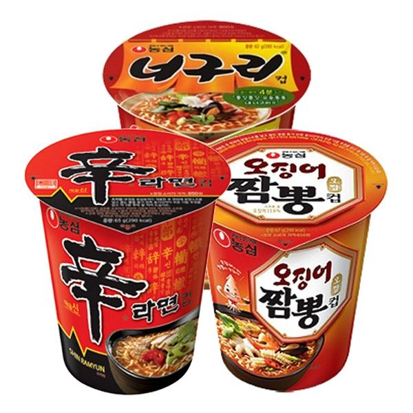 농심 (현대Hmall) 신라면컵 6개 + 오징어짬뽕컵 6개 + 너구리컵 6개