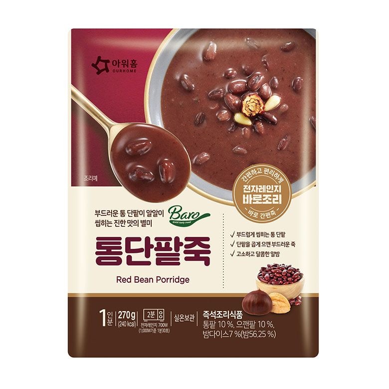 아워홈 (현대Hmall) [푸른들마켓][아워홈]통단팥죽 270g