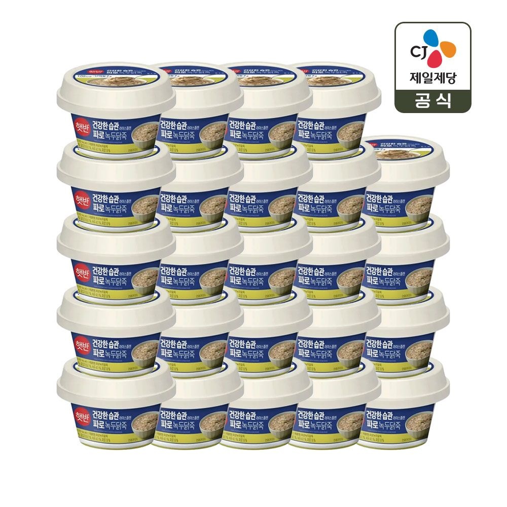 (현대Hmall) 햇반죽 파로 녹두닭죽 265g x24개