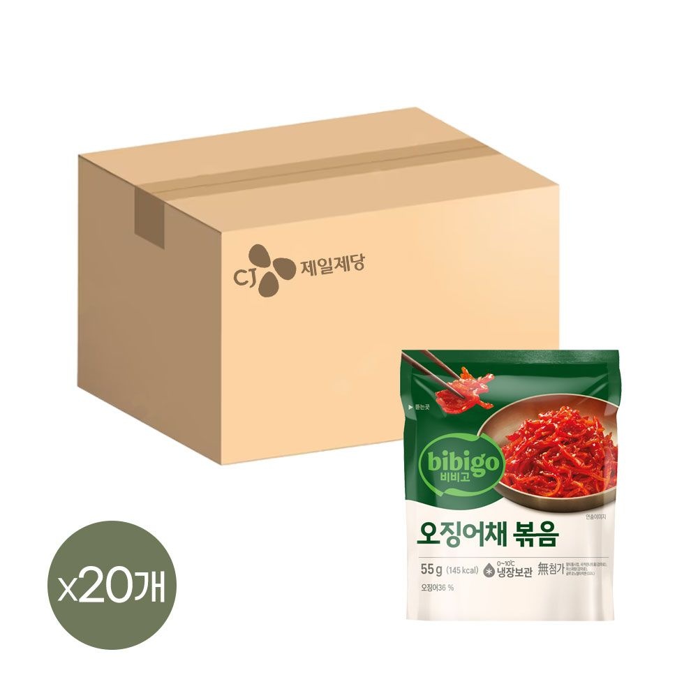 (현대Hmall) 비비고 오징어채볶음 55g x20개