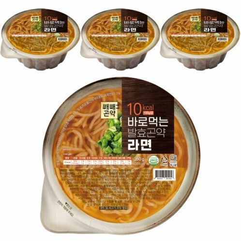 두리(신규) 두리 (현대Hmall) [빼빼곤약] 바로먹는 발효곤약 라면 350gx12ea