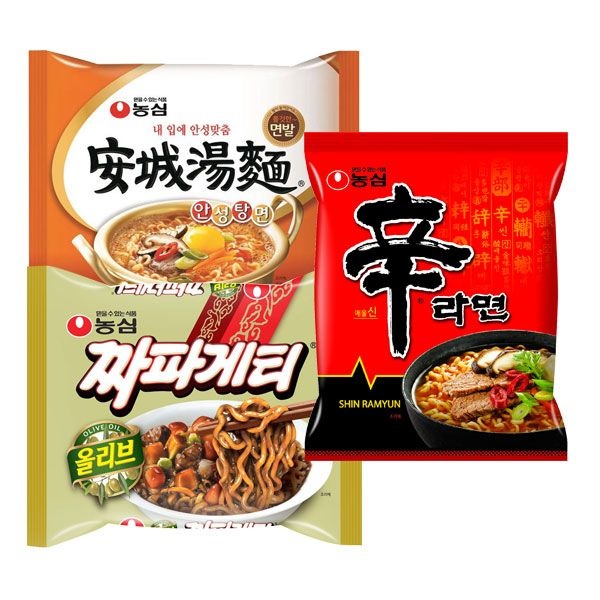 (현대Hmall) [농심]신라면10봉+짜파게티10봉+안성탕면10봉 (총30봉)