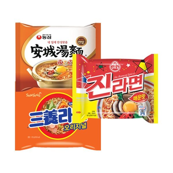 농심 (현대Hmall) 안성탕면 5입 + 진라면 5입 + 삼양라면 5입