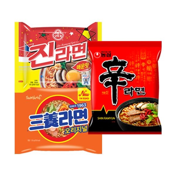 농심 (현대Hmall) 신라면 5입 + 진라면 5입 + 삼양라면 5입
