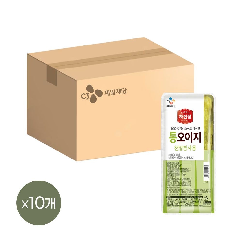 (현대Hmall) 하선정 통오이지 300g x10개