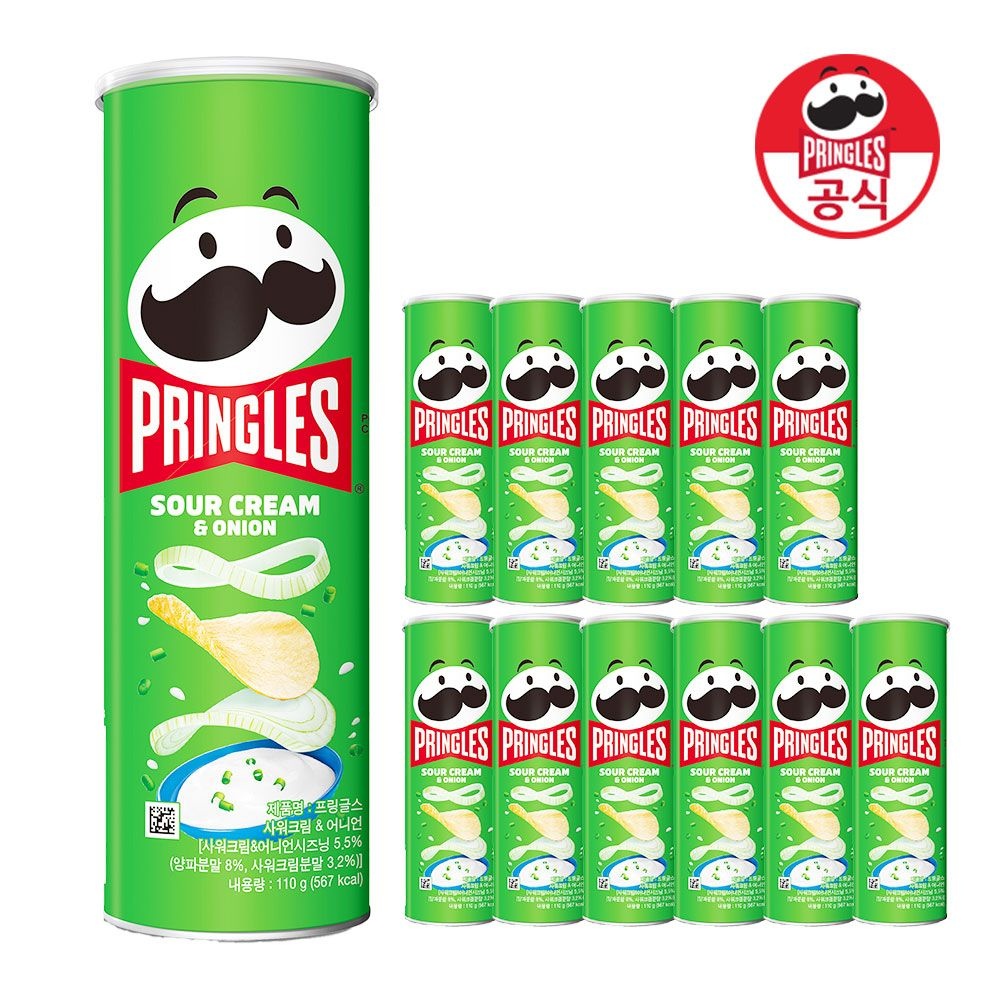 프링글스 (현대Hmall) 프링글스 양파맛 110g 12개