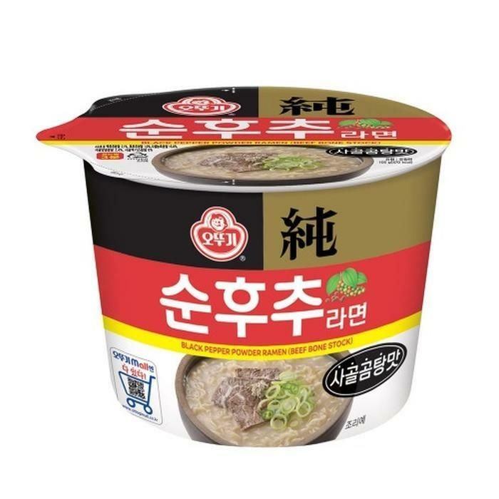 (현대Hmall) 큰컵라면 오뚜기 순후추 사골곰탕맛 105g 12개