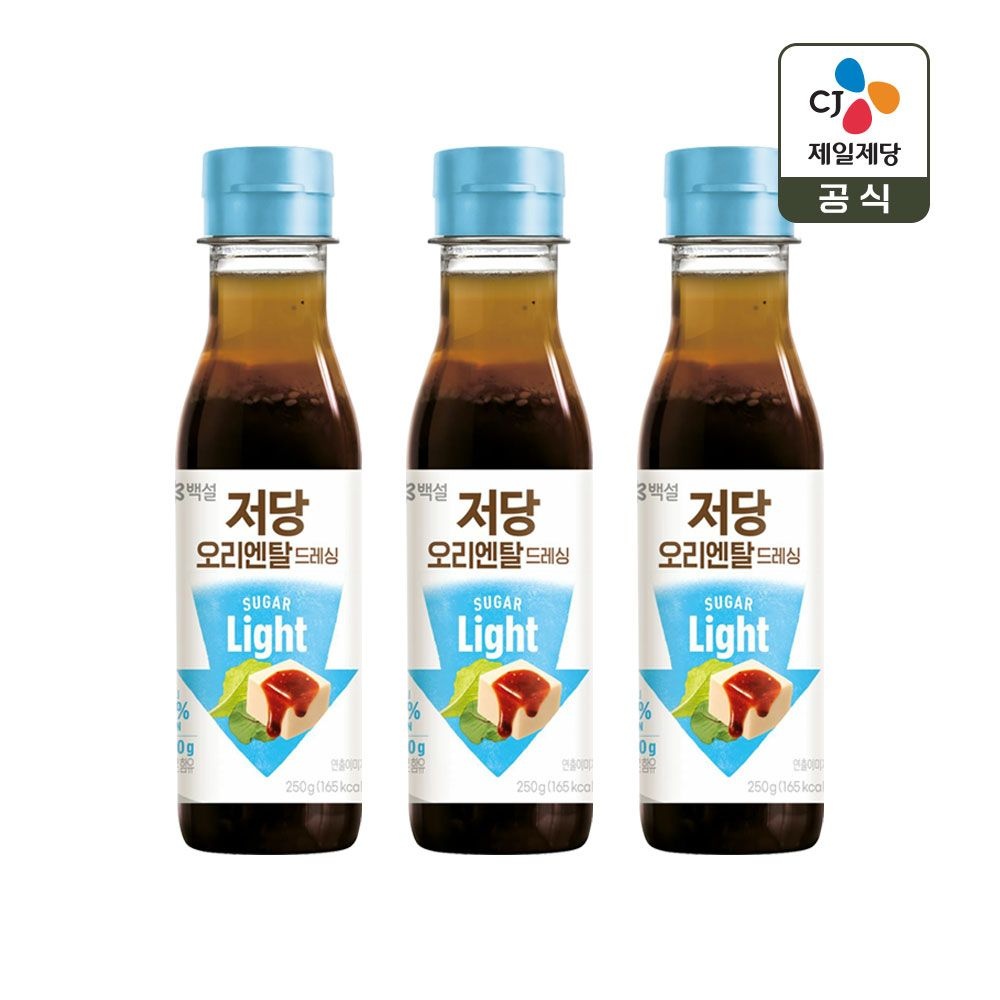 (현대Hmall) 백설 저당 오리엔탈 드레싱 250g x3개