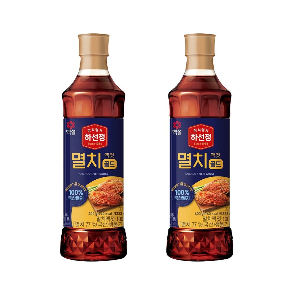 (현대Hmall) 하선정 멸치액젓 골드 400g x2개