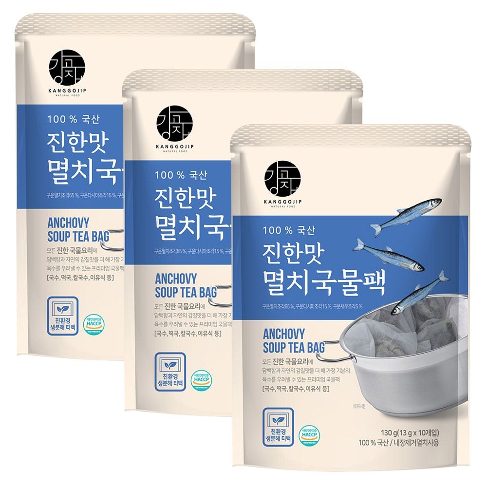 강고집 (현대Hmall) 강고집 진한맛 멸치국물팩 130g 3봉