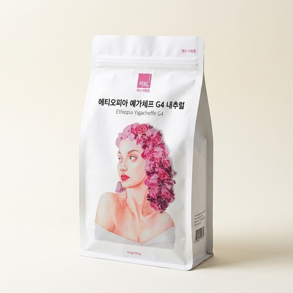 콩볶는사람들 콩볶는사람들 에티오피아 원두커피 G4 홈카페 예가체프 내추럴 500g