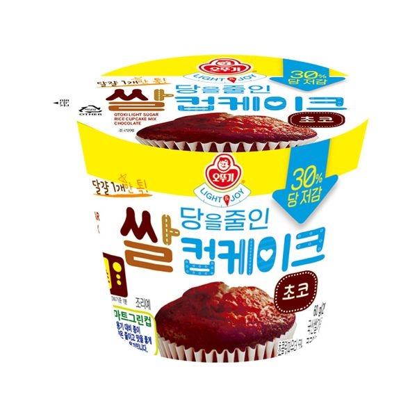 오뚜기 (현대Hmall) LIGHT JOY 당을줄인 쌀컵케이크 초코 60g 16개