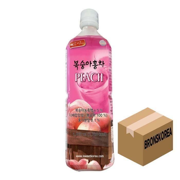 (현대Hmall) 스위트코리아 복숭아 1000ml X 12개 피치 액상음료 원액