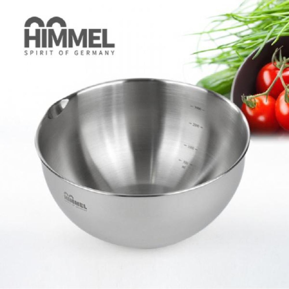 HIMMEL 힘멜 대형믹싱볼24cm 스텐레스 눈금 비빔그릇